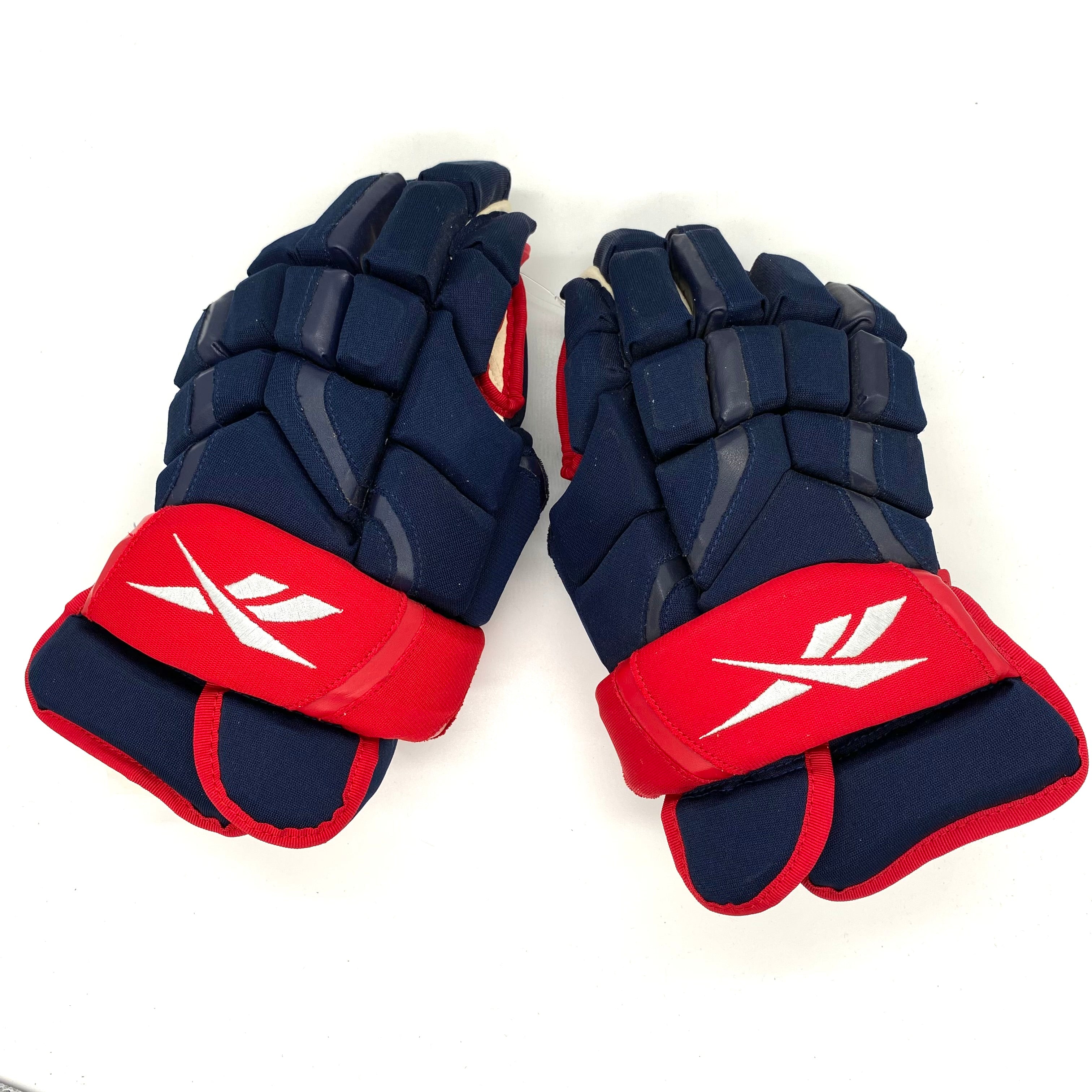 Reebok 10K - Gants Pro Stock d'occasion (bleu marine/rouge)
